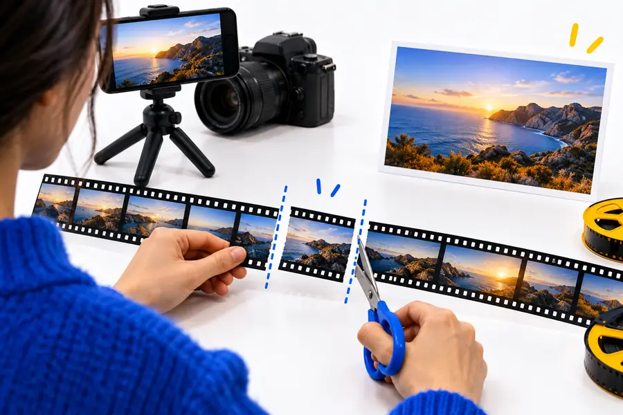 Illustrative image representing a planned video-editing workflow